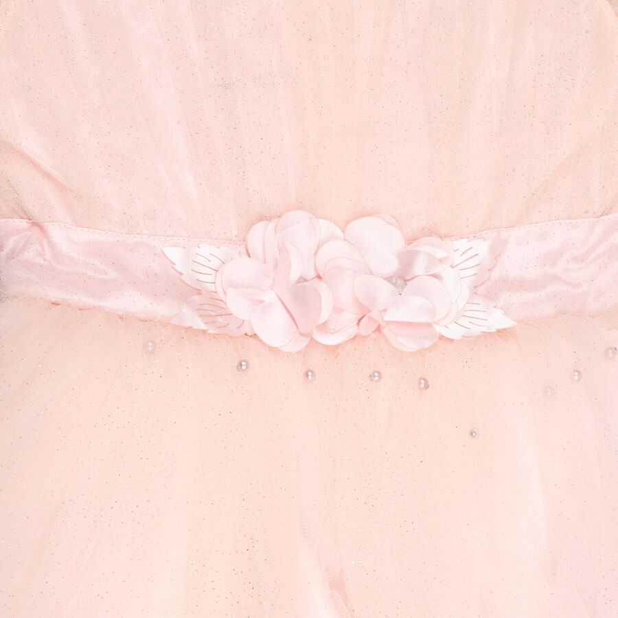 Girls' Frock, हल्का गुलाबी, large image number null