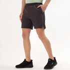 Men's Dark Charcoal Regular Fit Running Shorts, Dark Grey, small