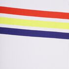 Boys' White Round Neck Striped Baba Suit, सफ़ेद, small image number null