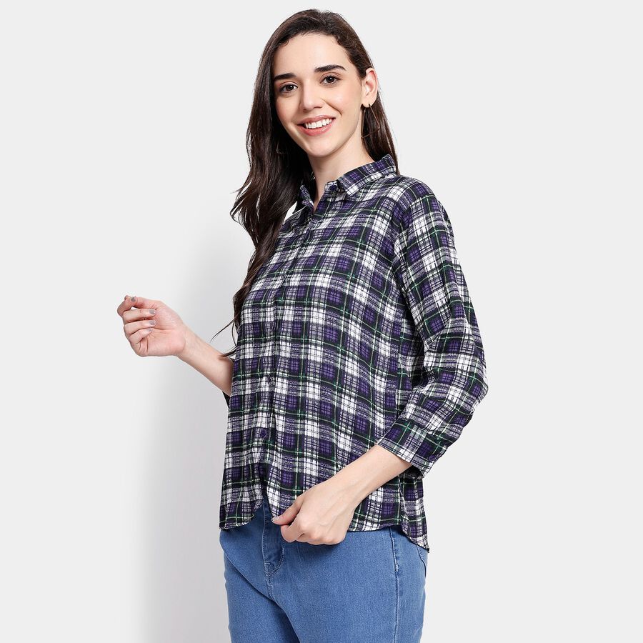 Ladies' Shirt, गहरा हरा, large image number null