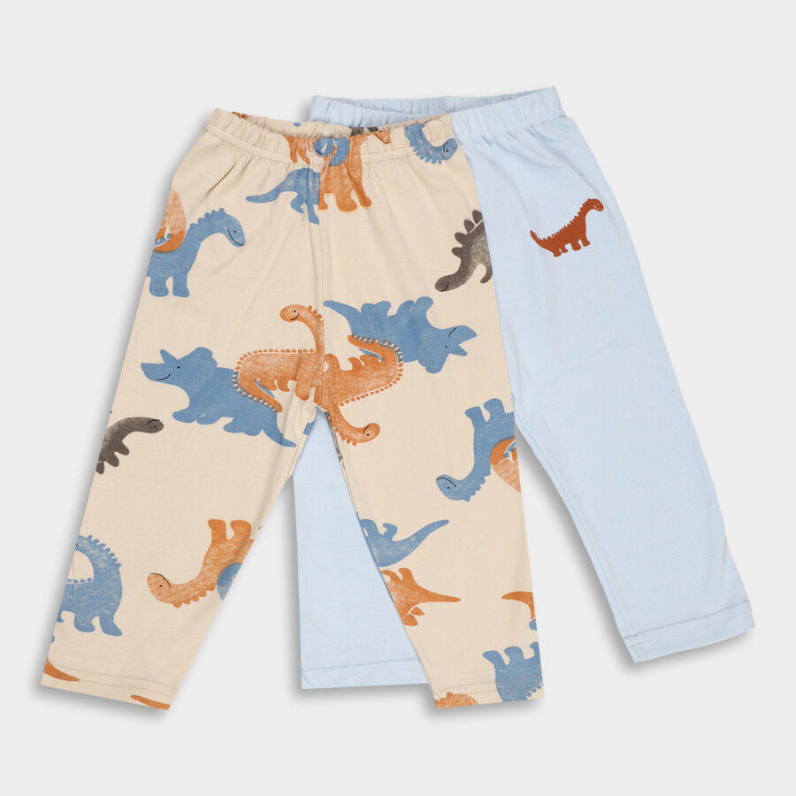 Kids' Cotton Pyjama, हल्का नीला, large image number null