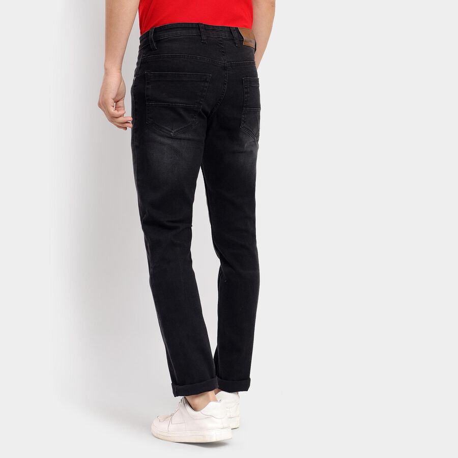 Men's Slim Fit Jeans , Black, large image number null