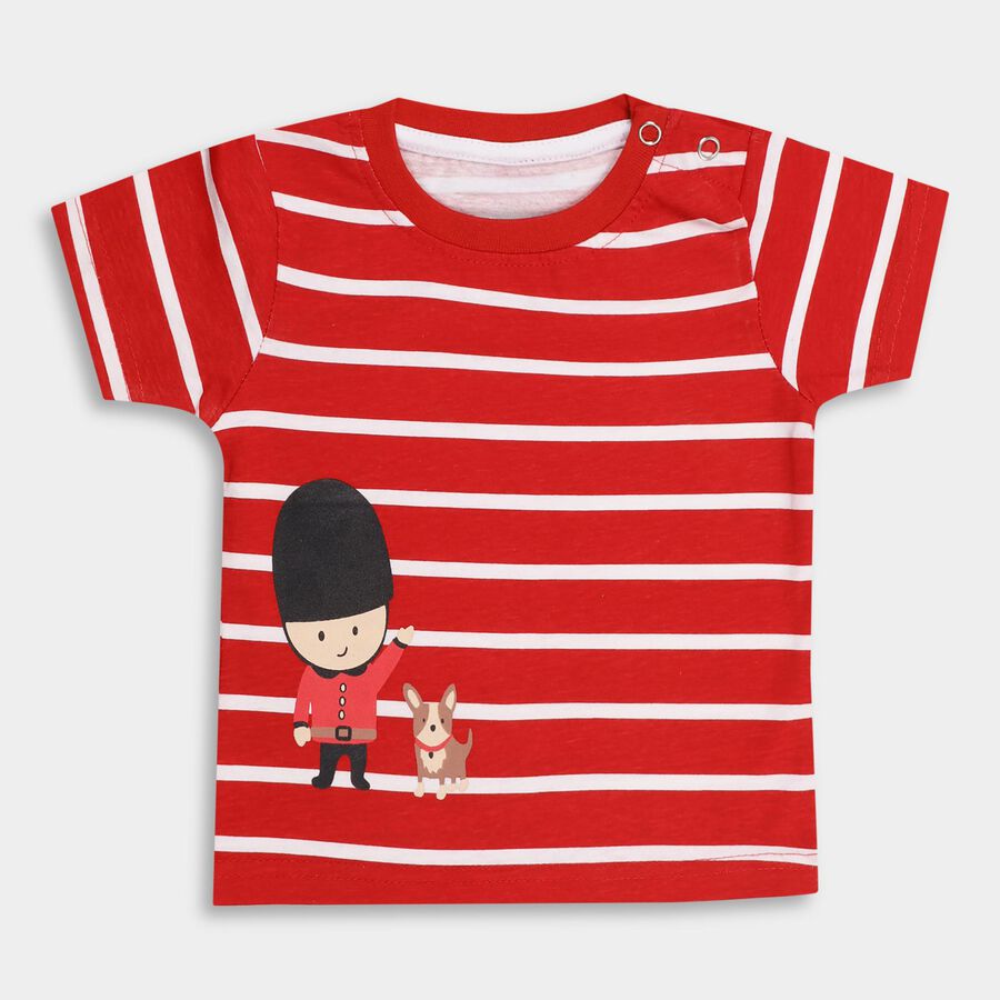 Infants' 100% Cotton T-Shirt , लाल, large image number null