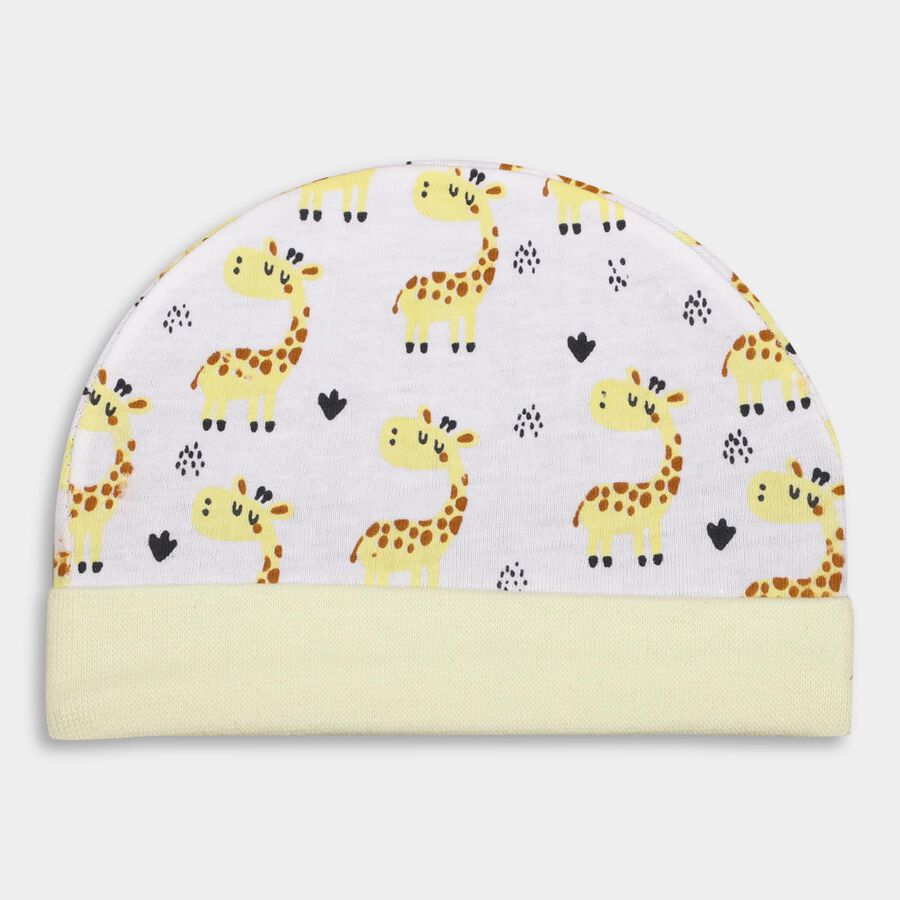 Infants' Cotton Gift Set (Cap, Mittens, Booties), White, large