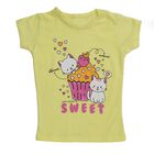 Girls' T-Shirt, पीला, small image number null