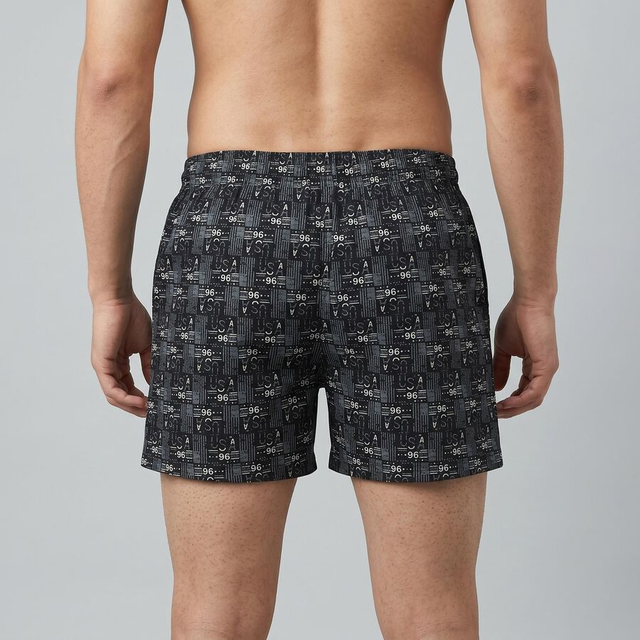 Men's Navy Blue Regular Fit Solid Boxers, नेवी ब्लू, large