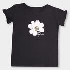 Girls' 100% Cotton T-Shirt , काला, small image number null