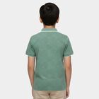 Boys' Mint Round Neck Casual T-Shirt, Light Green, small