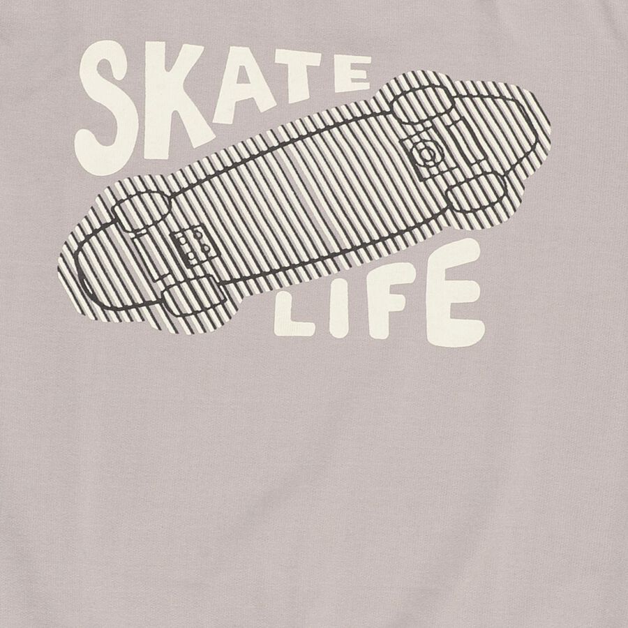 Boys' Sweatshirt, हल्का ग्रे, large image number null