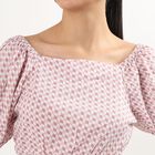 Women's Muted Lilac Casual Checked Top, Lilac, small