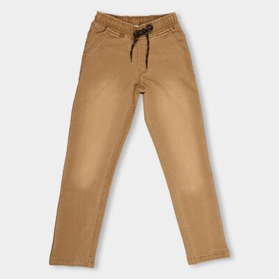 Kids' Stonewashed Blue Slim Fit Basic Jeans