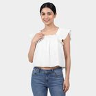 Women's White Top, White, small