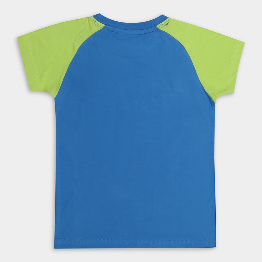 Boys' 100% Cotton Half Sleeves T-Shirt , Royal Blue, large image number null