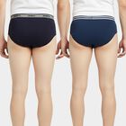 Boys' Teal Blue Regular Fit Cotton Printed Briefs, Teal Blue, small