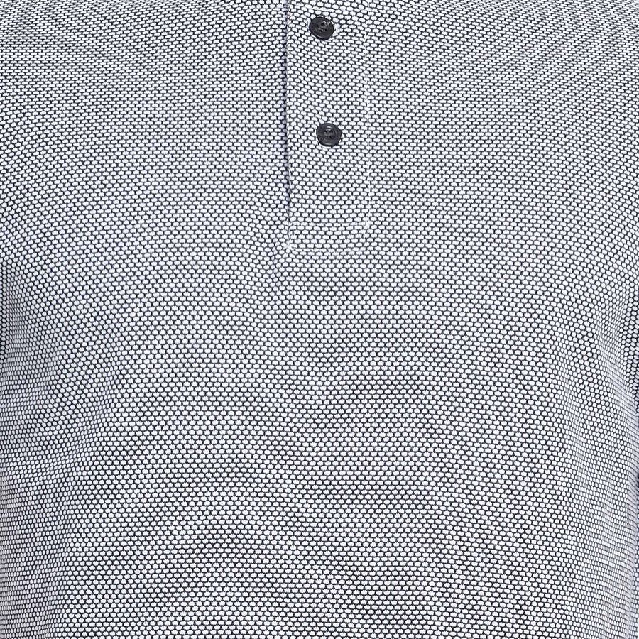 Solid Henley T-Shirt, Dark Grey, large image number null