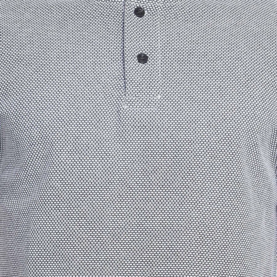 Solid Henley T-Shirt, Dark Grey, large image number null