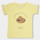 Girls' 100% Cotton T-Shirt , Yellow, small image number null