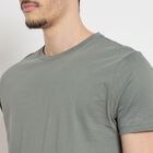 Men's 100% Cotton Round Neck Half Sleeves T-Shirt , Light Green, small image number null