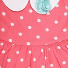 Infant Girls' 100% Cotton Frock , Pink, small
