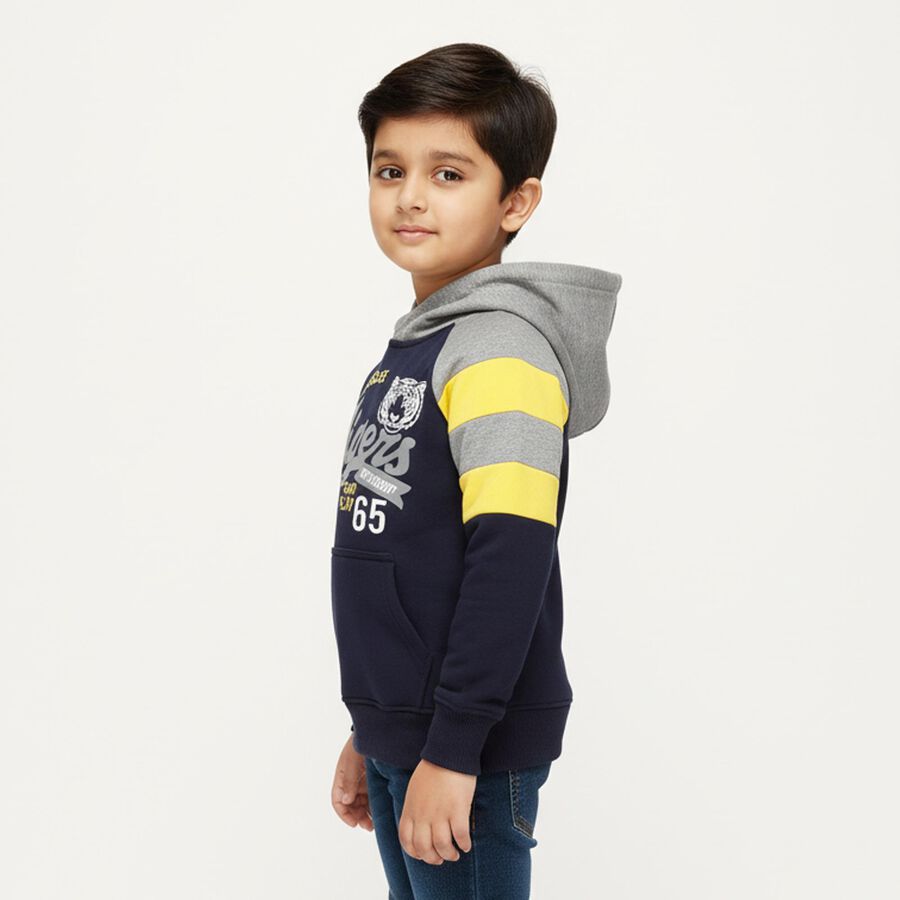Boys' Sweatshirt, Navy Blue, large image number null