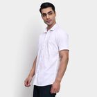 Men's 100% Cotton Casual Shirt , White, small