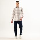 Men's Regular Collar Casual Shirt, Beige, small image number null