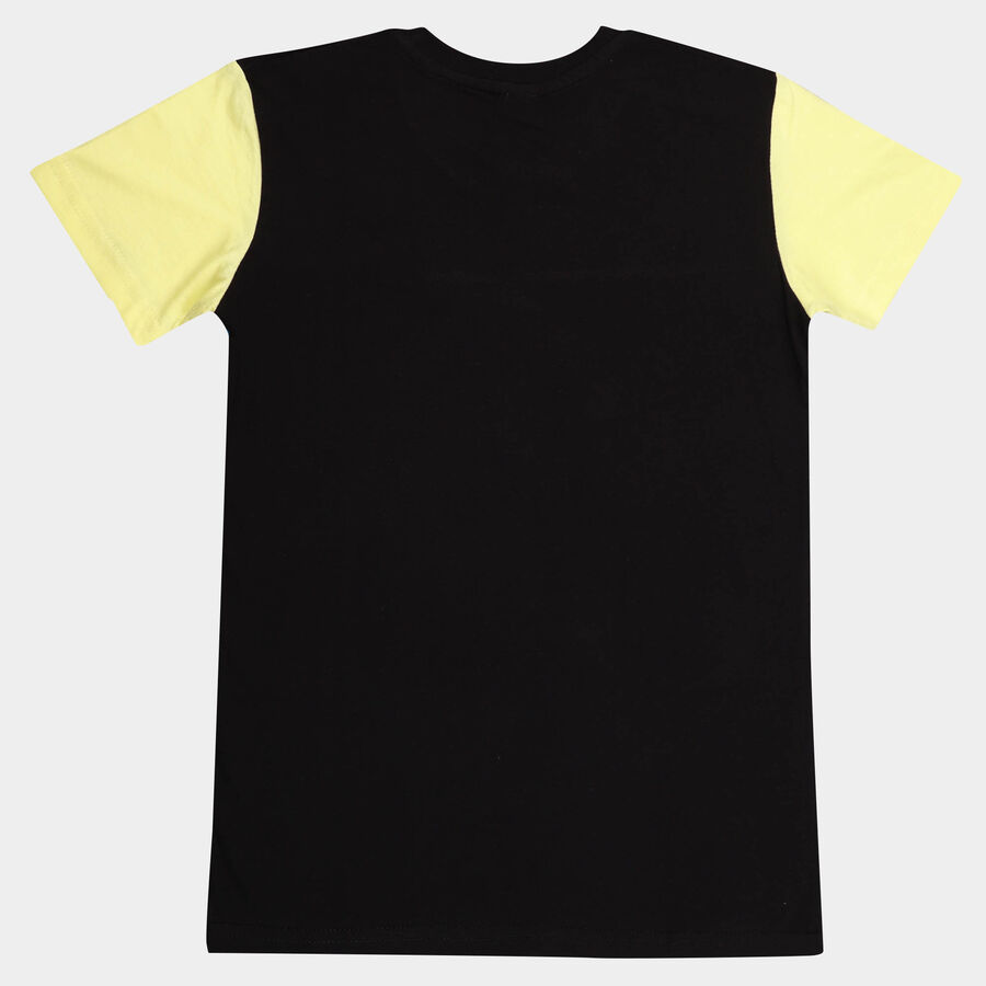 Boys Cotton T-Shirt, Teal Blue, large image number null