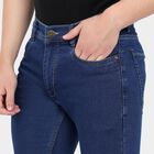 Men's Skinny Jeans, मध्यम नीला, small image number null