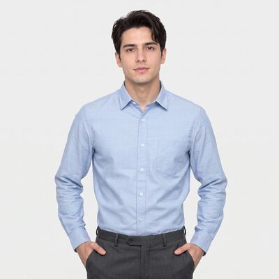Men's Light Blue Formal Shirt