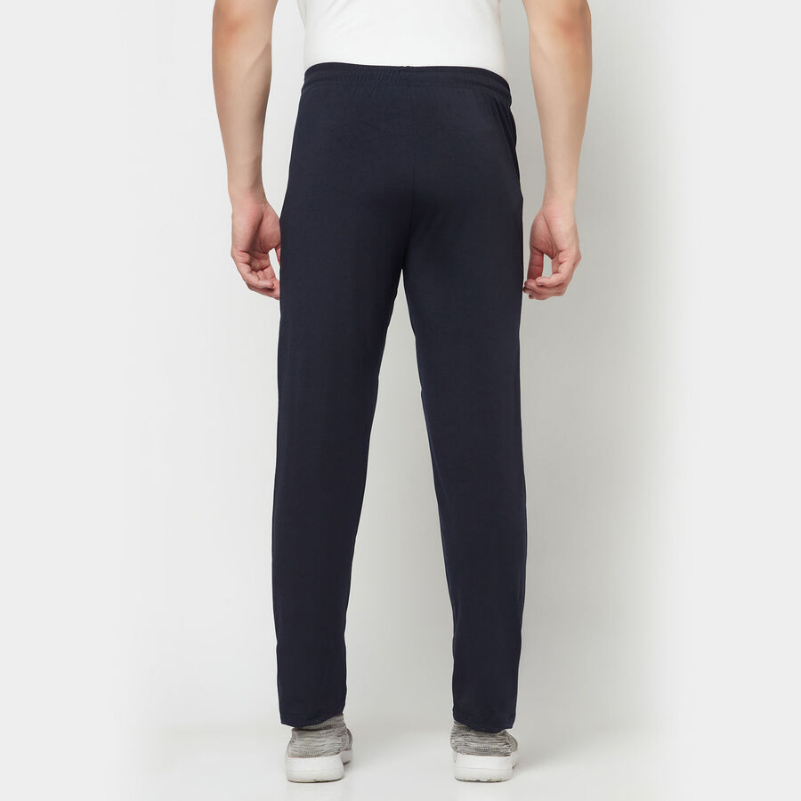 Cut & Sew Slim Track Pants, Navy Blue, large image number null