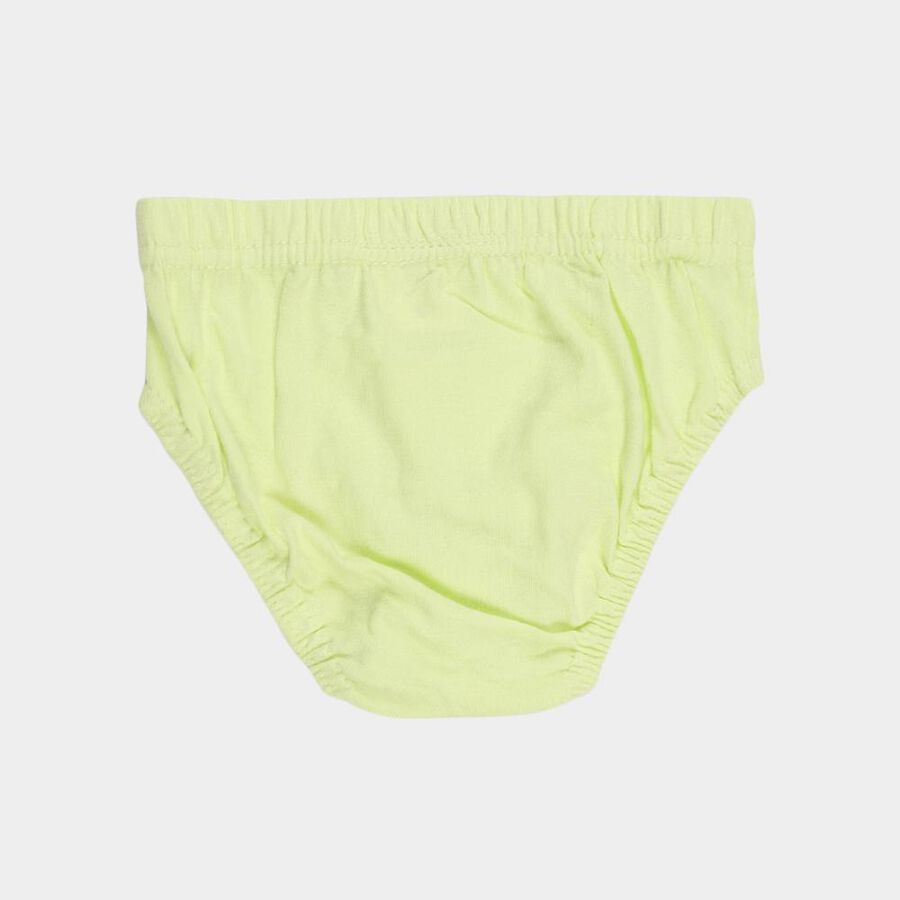 Boys' Bright Lime Green and Deep Teal Green Cotton Regular Fit Briefs, Dark Green, large image number null