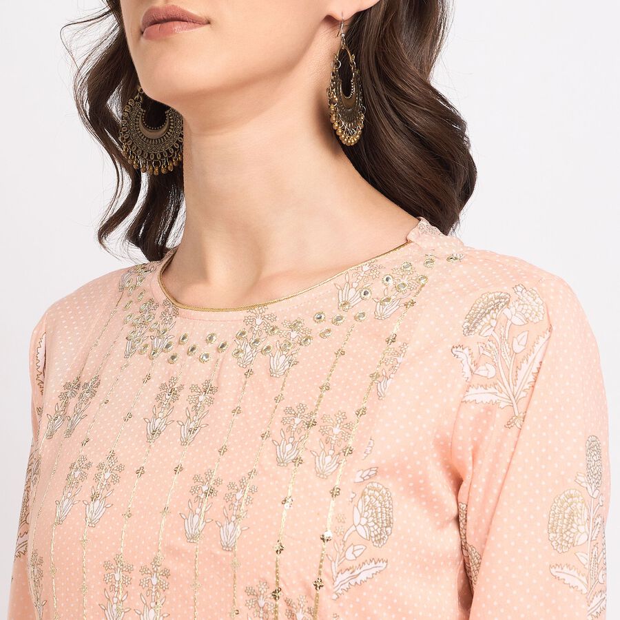 Ladies' Kurta Pyjama Set, Peach, large image number null