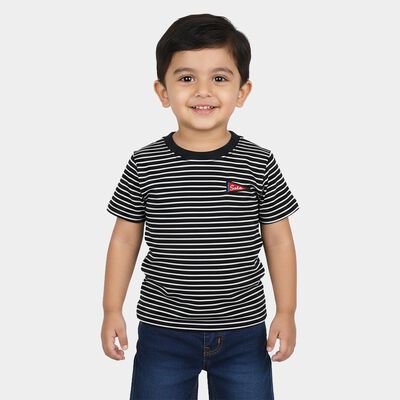 Boys Navy Blue Round Neck Casual Boys T-Shirt