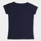 Girls' 100% Cotton T-Shirt, नेवी ब्लू, small image number null