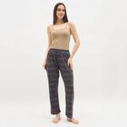 Women's Charcoal Grey Relaxed Fit Printed Pyjama, गहरा ग्रे, small image number null