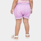 Girls' Light Lavender Printed Ruffled Bloomers, लाइलेक, small image number null