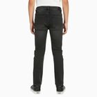 Boys' Faded Black Slim Fit Jeans, ओलिव, small image number null