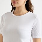 Ladies' Round Neck T-Shirt, White, small image number null