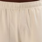 Men's Soft Beige Relaxed Fit Jogger Track Pants, Beige, small image number null