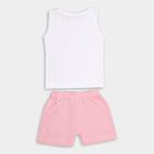 Infants' 100% Cotton Short Set, हल्का गुलाबी, small image number null