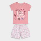 Girls' 100% Cotton Night Suit , हल्का गुलाबी, small image number null