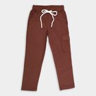 Boys' 100% Cotton Trousers, भूरा, small image number null