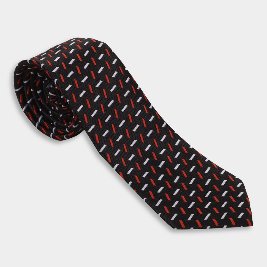 Men's Tie, काला, large