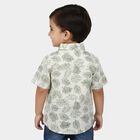 Infants Green Cotton Casual Shirt, Light Green, small
