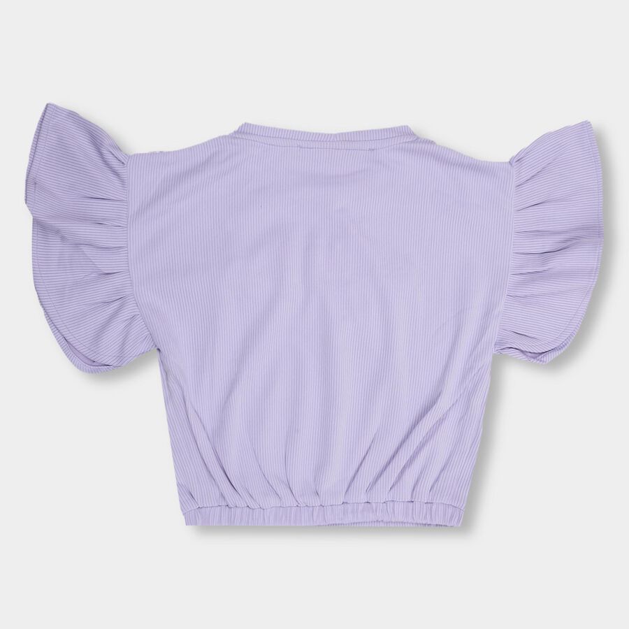 Girls' T-Shirt, लाइलेक, large image number null