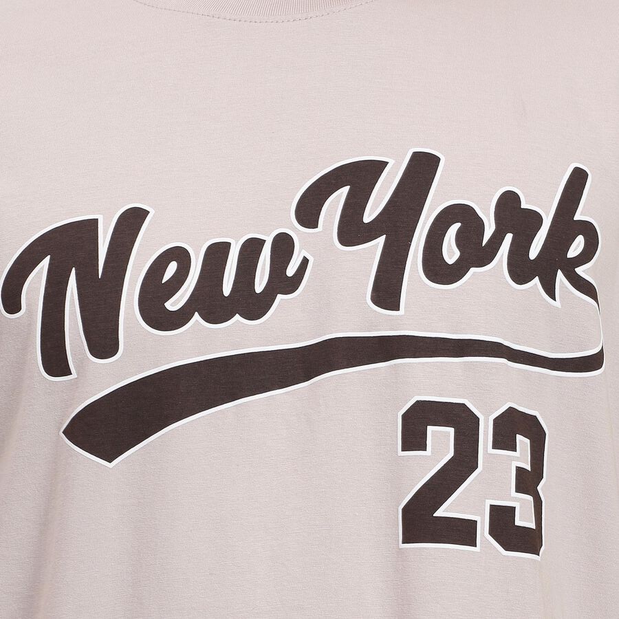 Men's 100% Cotton Round Neck Half Sleeves T-Shirt , Beige, large image number null