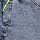 Boys' Stonewashed Blue Cargo Jogger Jeans, मध्यम नीला, small image number null