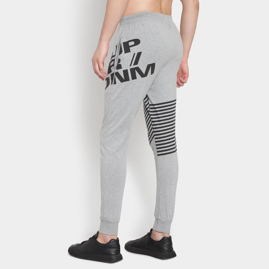 Solid Track Pants, Melange Mid Grey, large image number null
