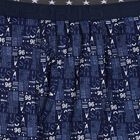 Men's Navy Blue Regular Fit Cotton Trunks, Navy Blue, small