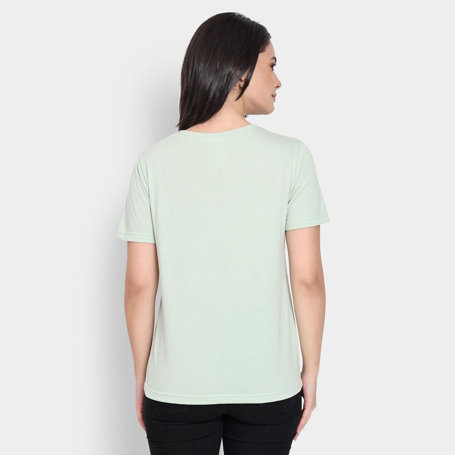 Ladies' Round Neck T-Shirt, Light Green, large image number null